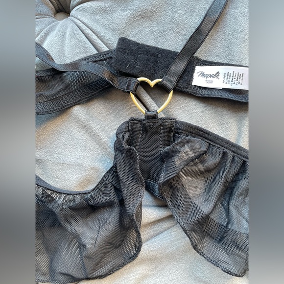 NWT Mapale Black Two Piece Lingerie size M/L - Picture 5 of 10